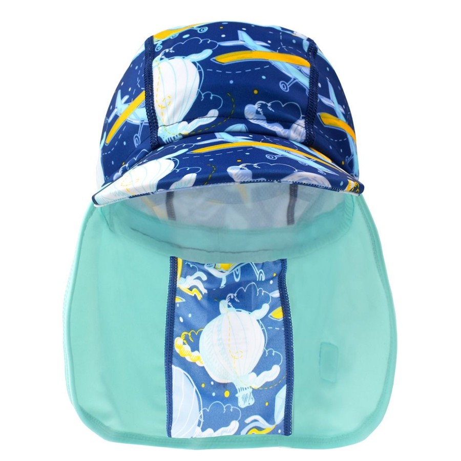 Baby Swimwear Water Babies Sun Hats | Up In The Air Blue Legionnaire Hat