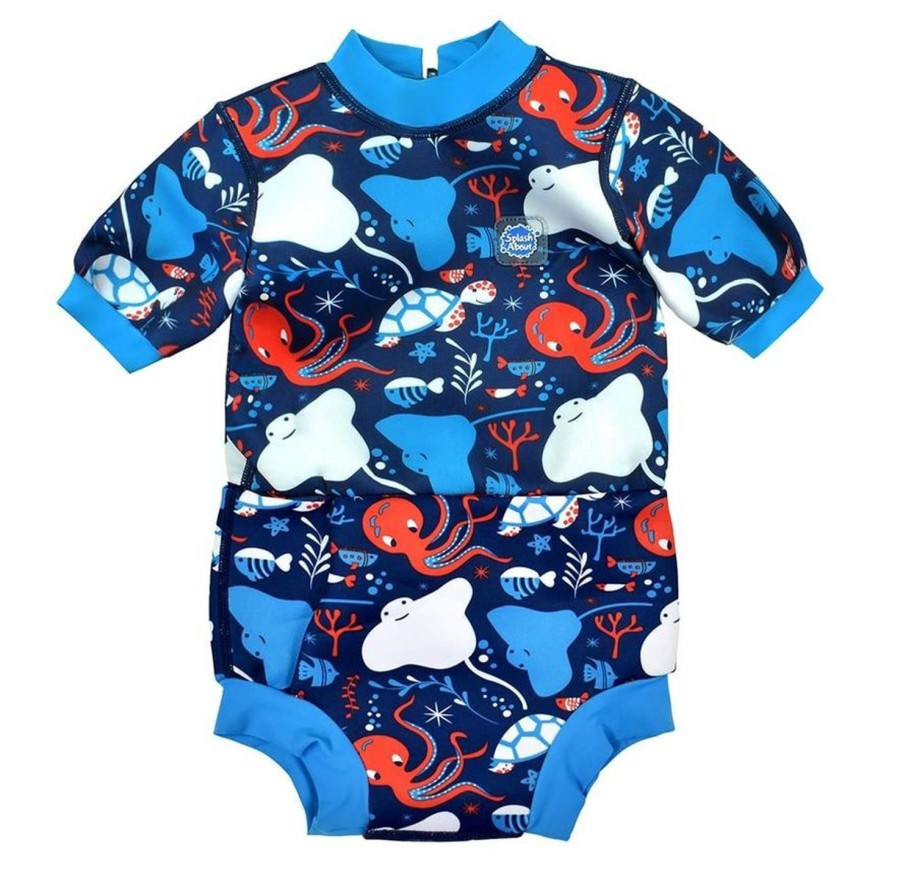 Baby Swimwear Water Babies Happy Nappy Wetsuit | Under The Sea Happy Nappy Wetsuit