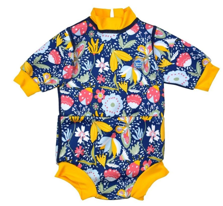 Baby Swimwear Water Babies Happy Nappy Wetsuit | Garden Delight Happy Nappy Wetsuit